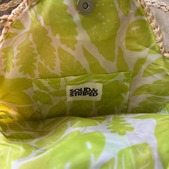 Boho purse from Solid & Strips. Long or short handle with metallic clasp - Picture 4 of 6